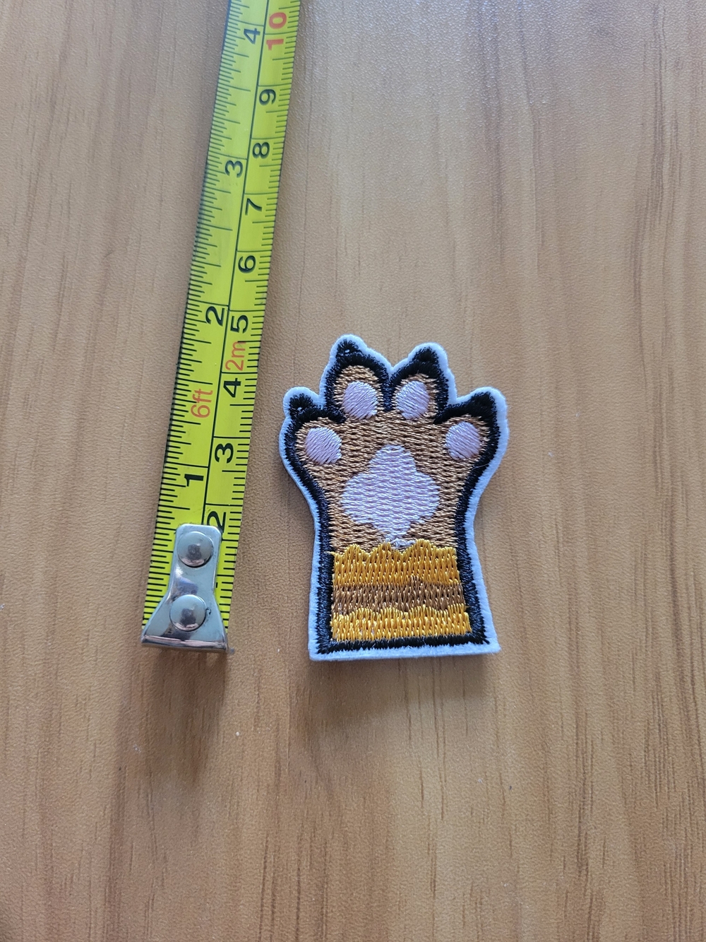 🎃BUY 2 GET 1 FREE🎃Embroidered Small Pet Paw Patch - Brown and Yellow